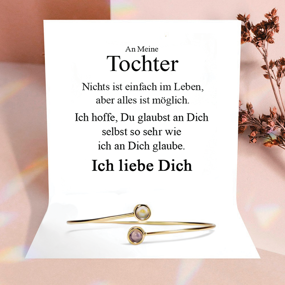 An meine Tochter - Ich glaube an dich Armband - Roségold