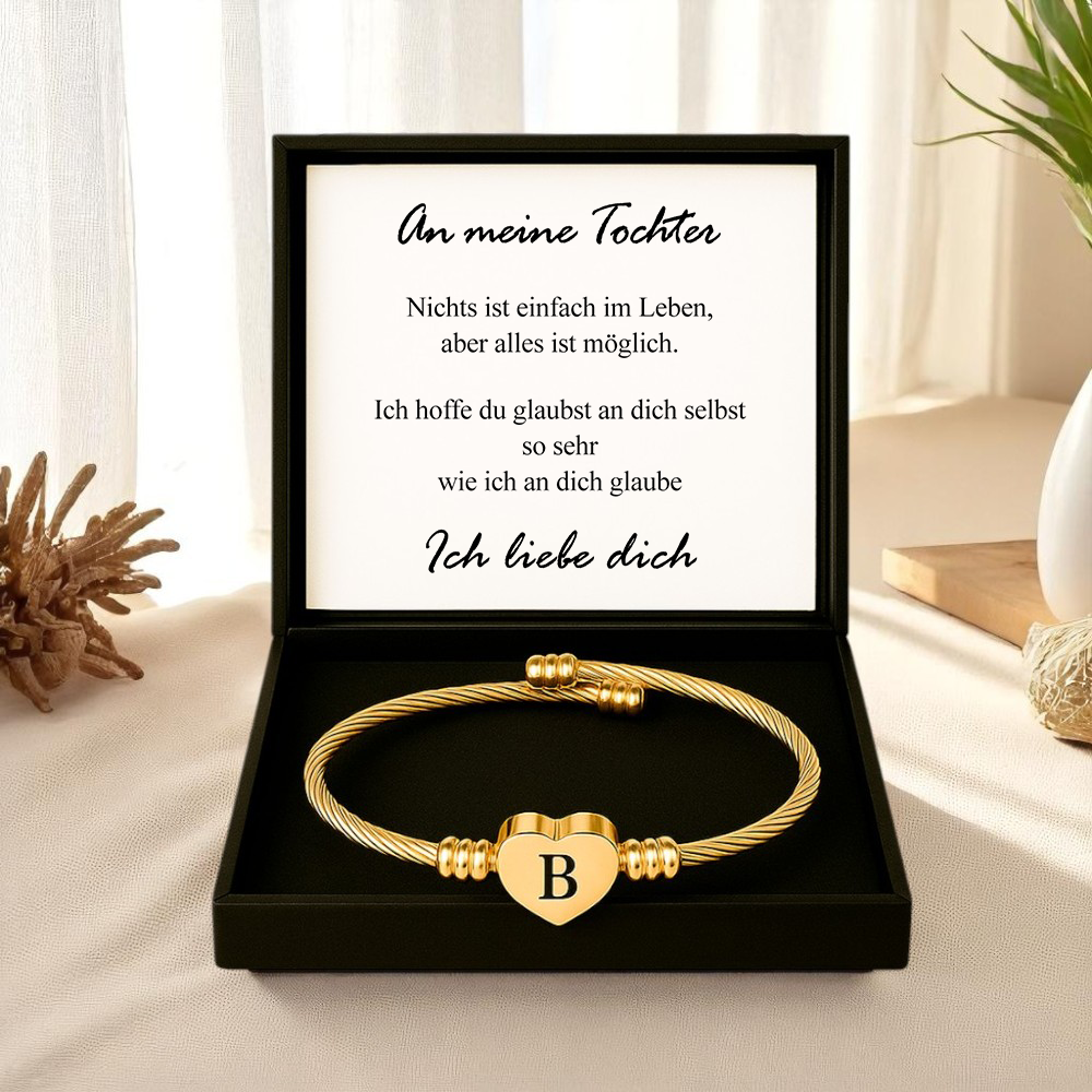 An meine Tochter - Herzarmband