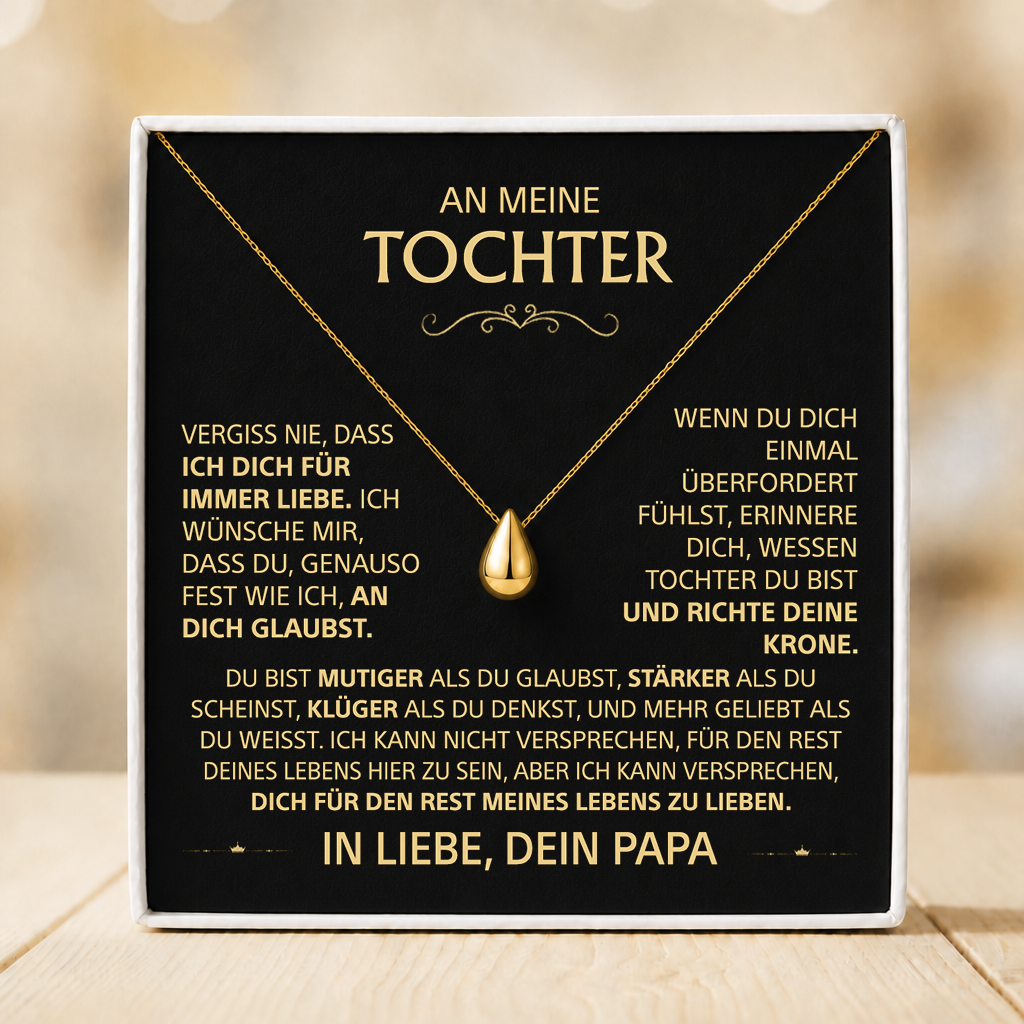 An meine Tochter – Halskette Ich liebe dich für immer