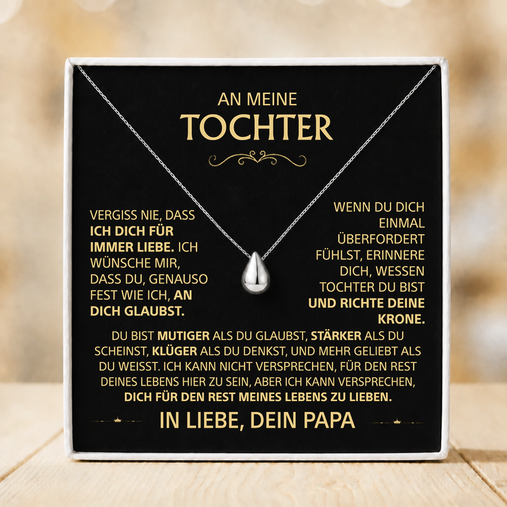An meine Tochter – Halskette Ich liebe dich für immer