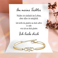 An meine Tochter – Ich liebe dich Armband