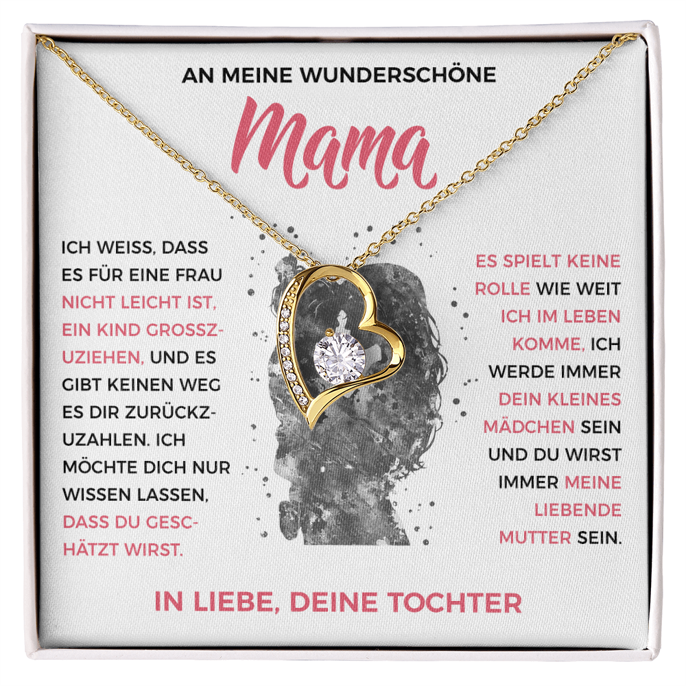 An meine liebende Mama – Herzkette von Tochter