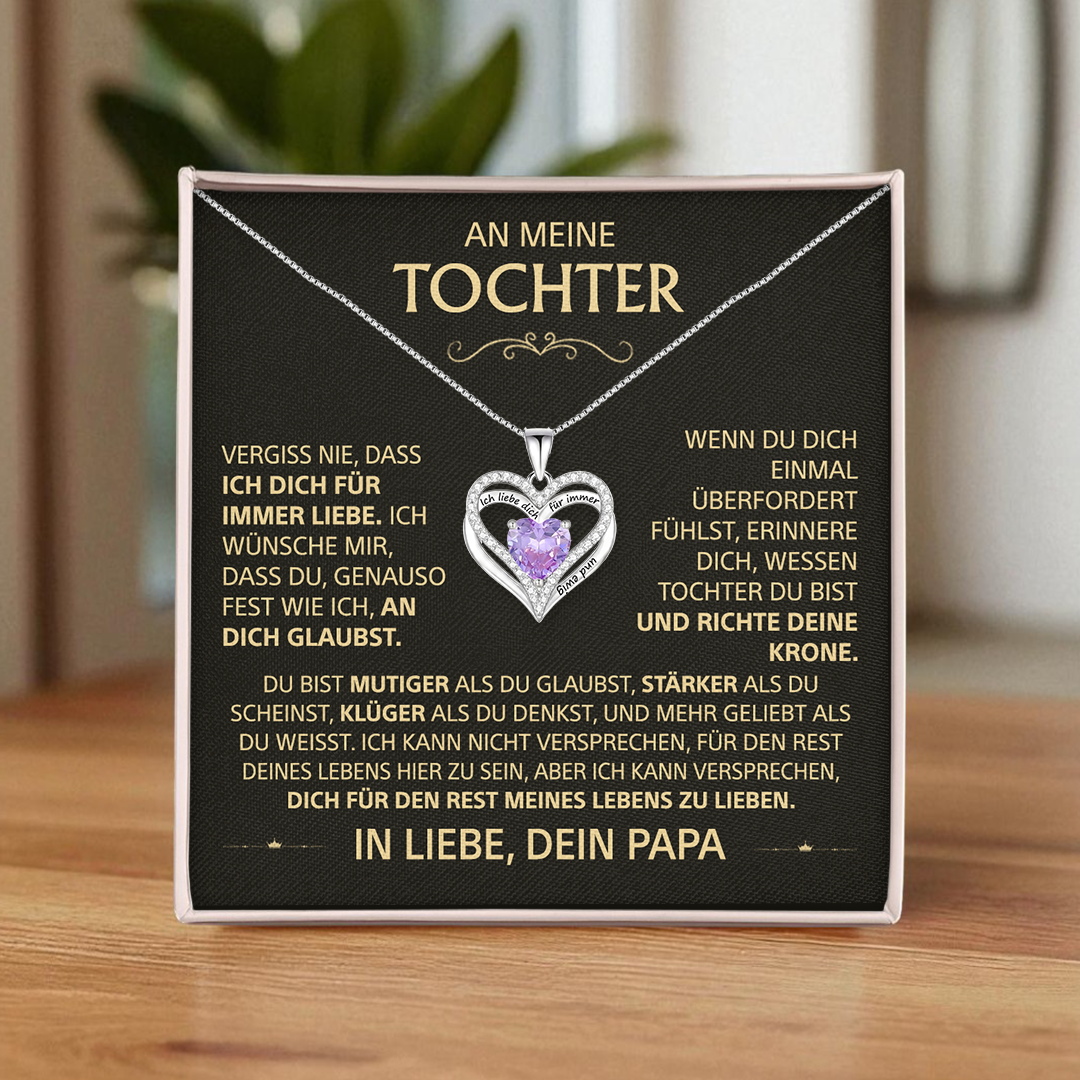 An meine Tochter – Personalisierte Herzkette