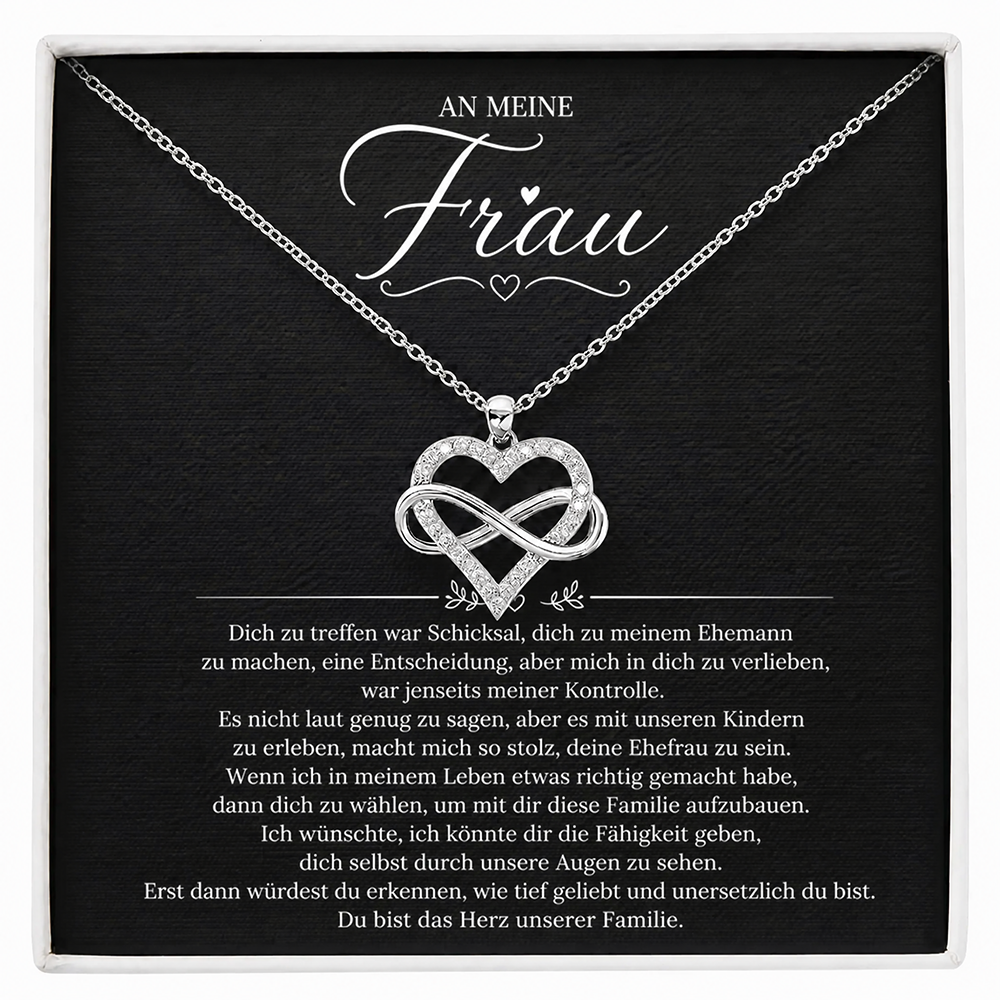An meine Frau – Halskette der unendlichen Liebe