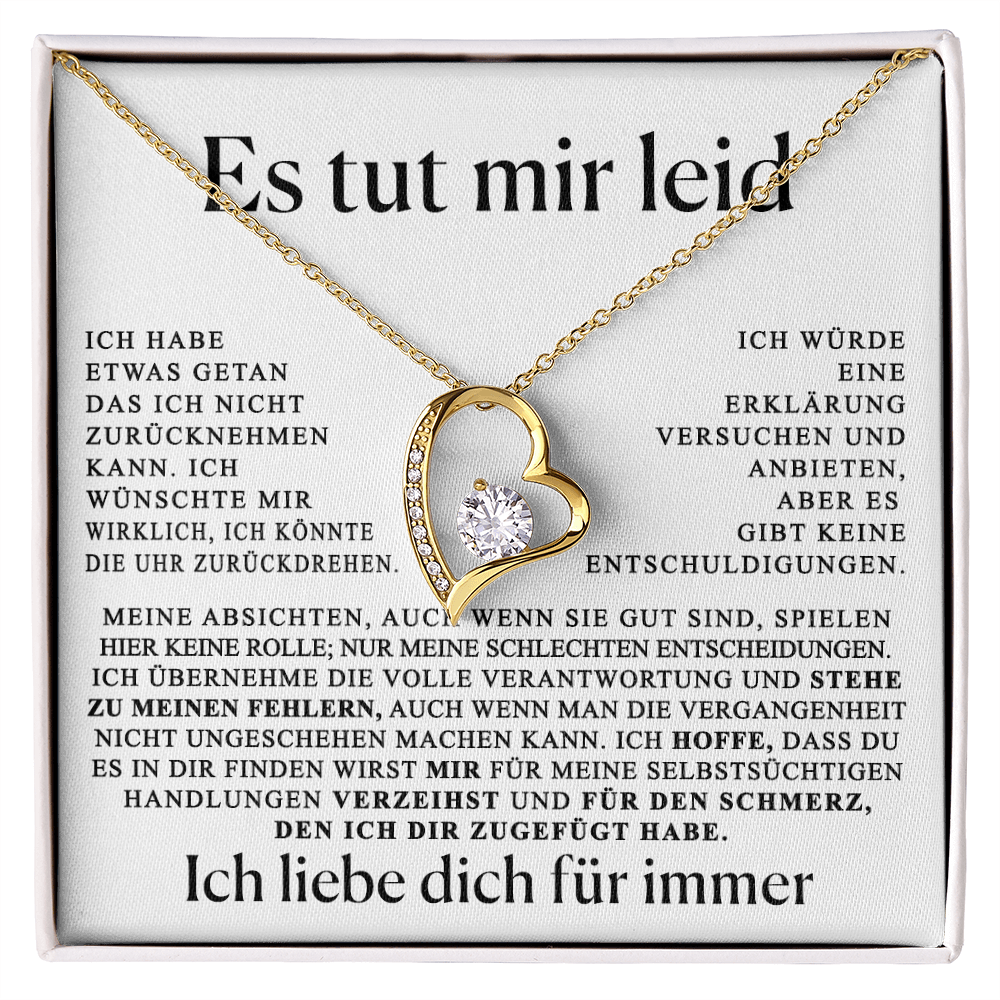 Entschuldigungsgeschenk für Sie - Herzkette