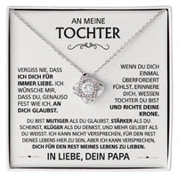 An meine Tochter - Liebesknoten-Halskette, von Papa