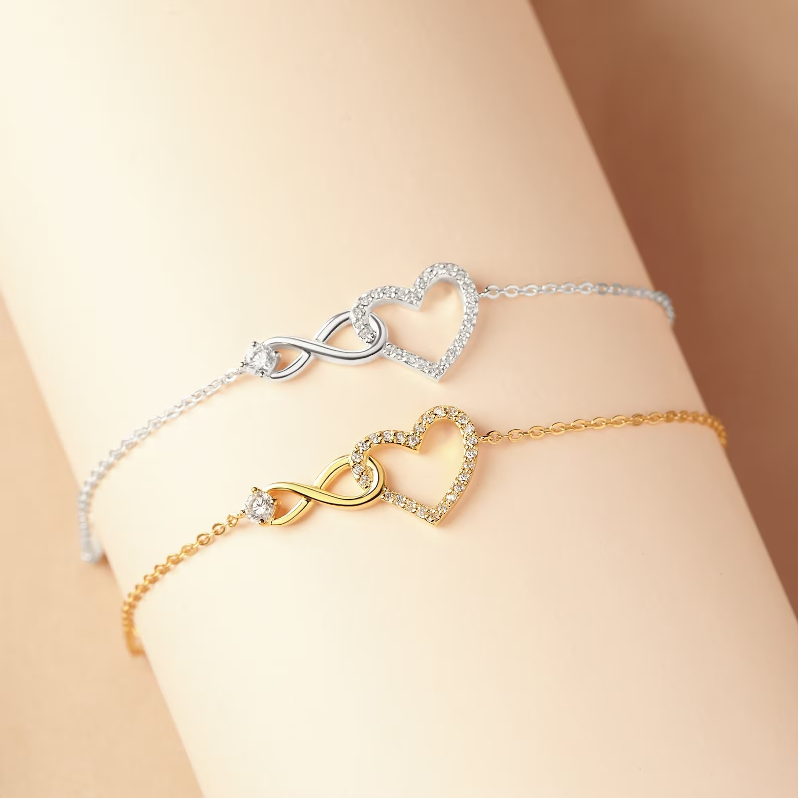 An meine Tochter Armband - Unendliches Herz - Gold