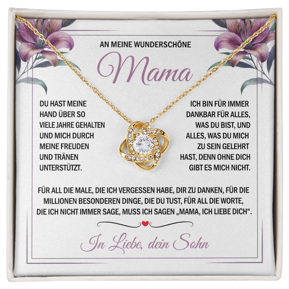 An meine Mama – Ohne dich gäbe es mich nicht – Knotenkette