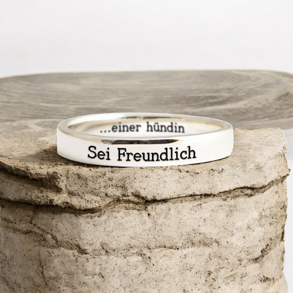 Sei nett (zu einer Bi♥ch) - Empowerment-Ring