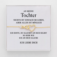 An meine Tochter Armband - Unendliches Herz