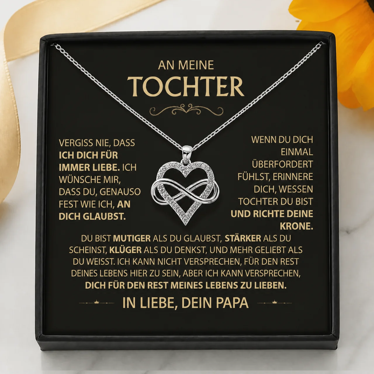 An meine Tochter – Halskette Ich liebe dich für immer