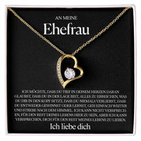 An meine Ehefrau - Vergiss nie, dass ich dich liebe - Gold