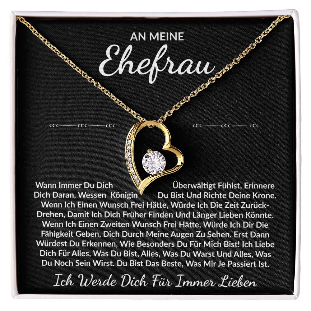 An meine Ehefrau – ich werde dich für immer lieben