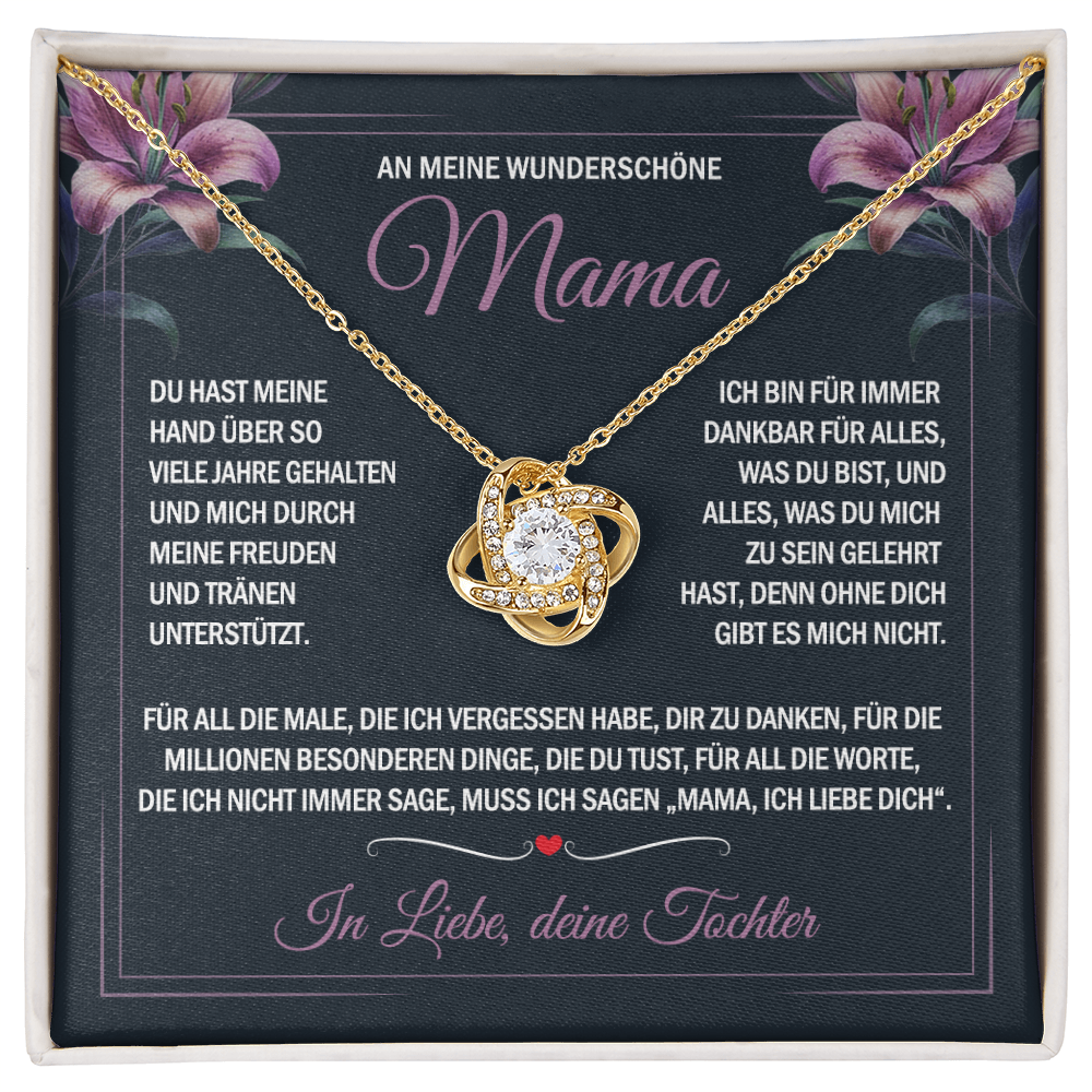 An meine wunderschöne Mama – Freude und Tränen – Knotenkette