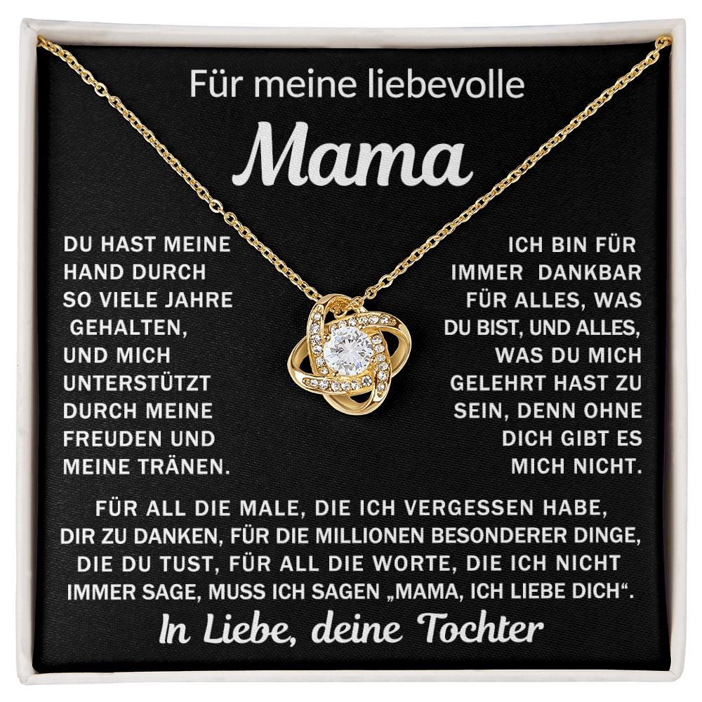 An meine liebende Mama, deine Tochter - Knotenkette