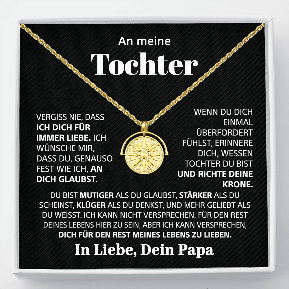 An meine Tochter – Sonnenschein und Stärke Halskette