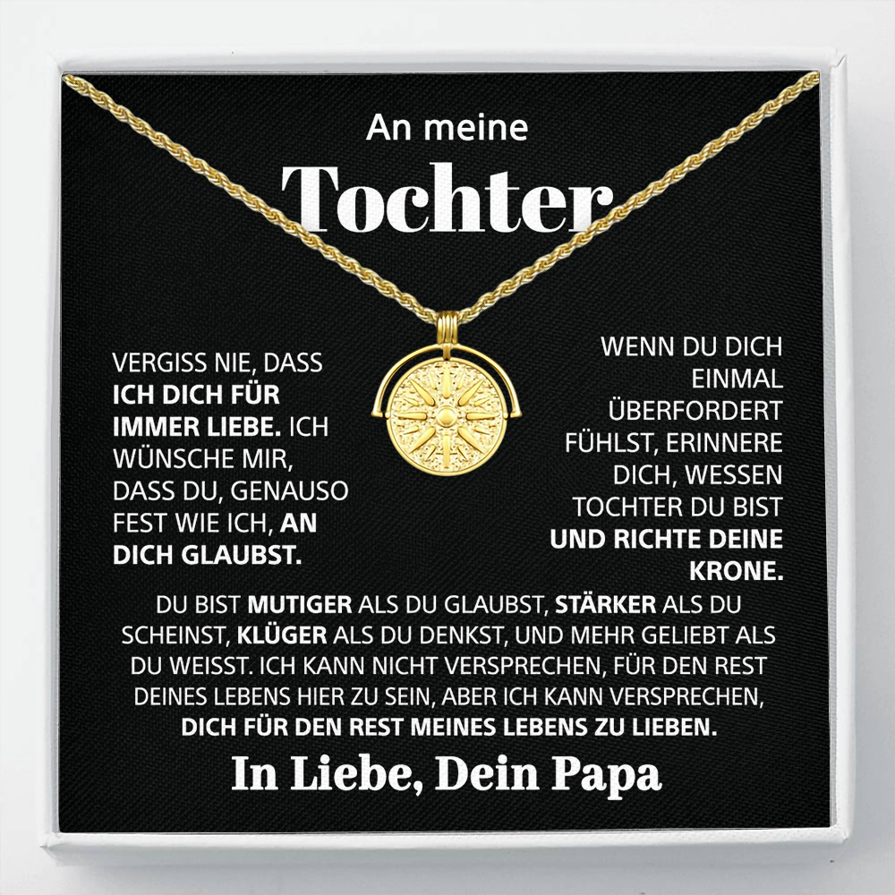 An meine Tochter – Sonnenschein und Stärke Halskette