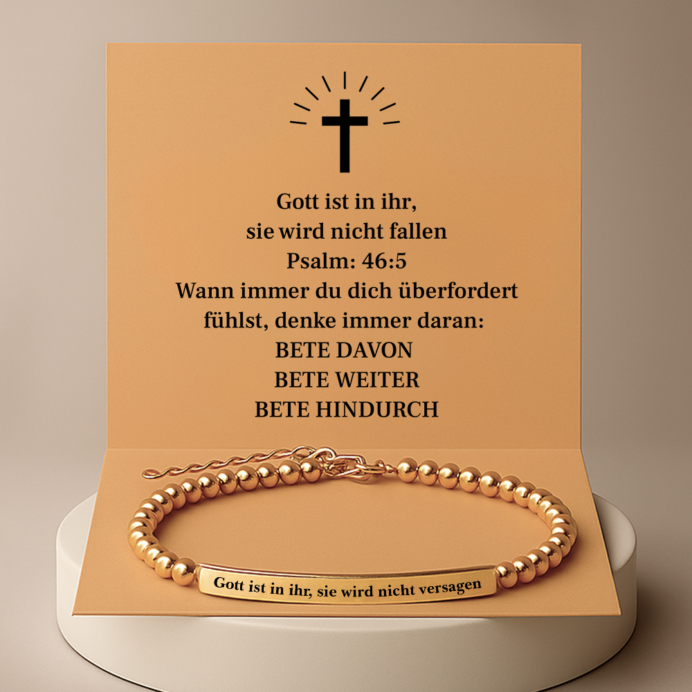 Glaubensarmband - Gott ist in ihr