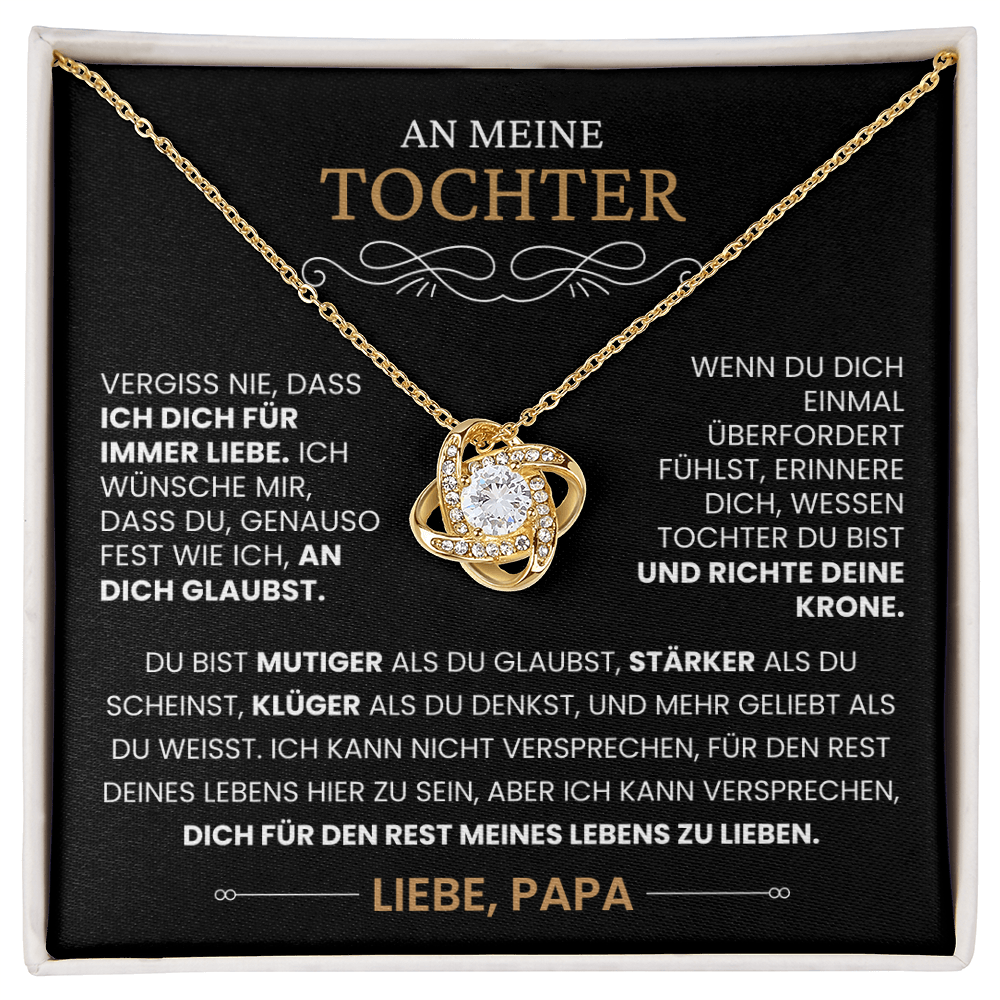 An Meine Tochter – Ich liebe dich für immer Halskette
