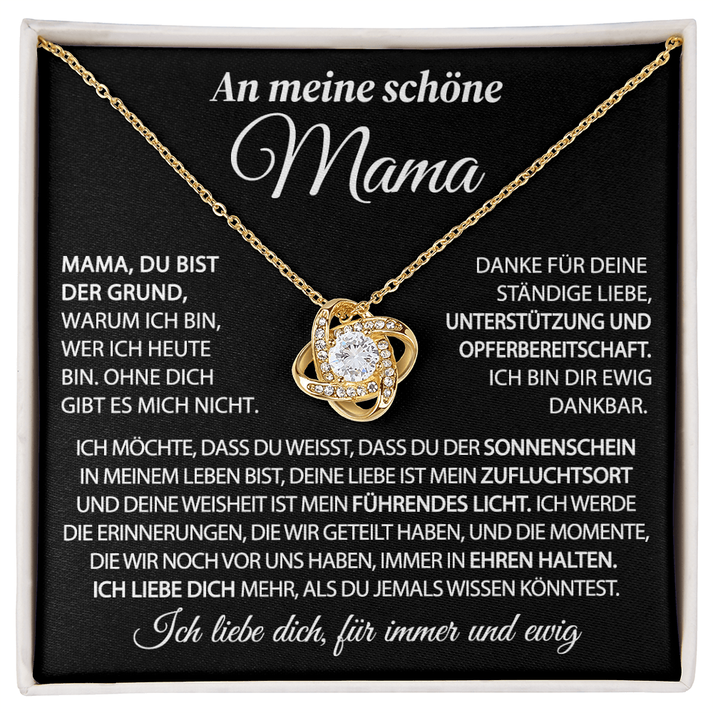 An meine Mama – Der Sonnenschein in meinem Leben – Knotenkette