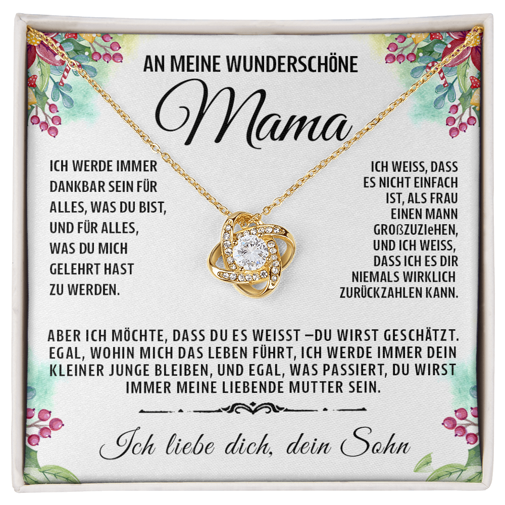 An meine besondere Mama - Knotenkette