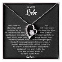 An meine Liebe - Herzkette - Gold