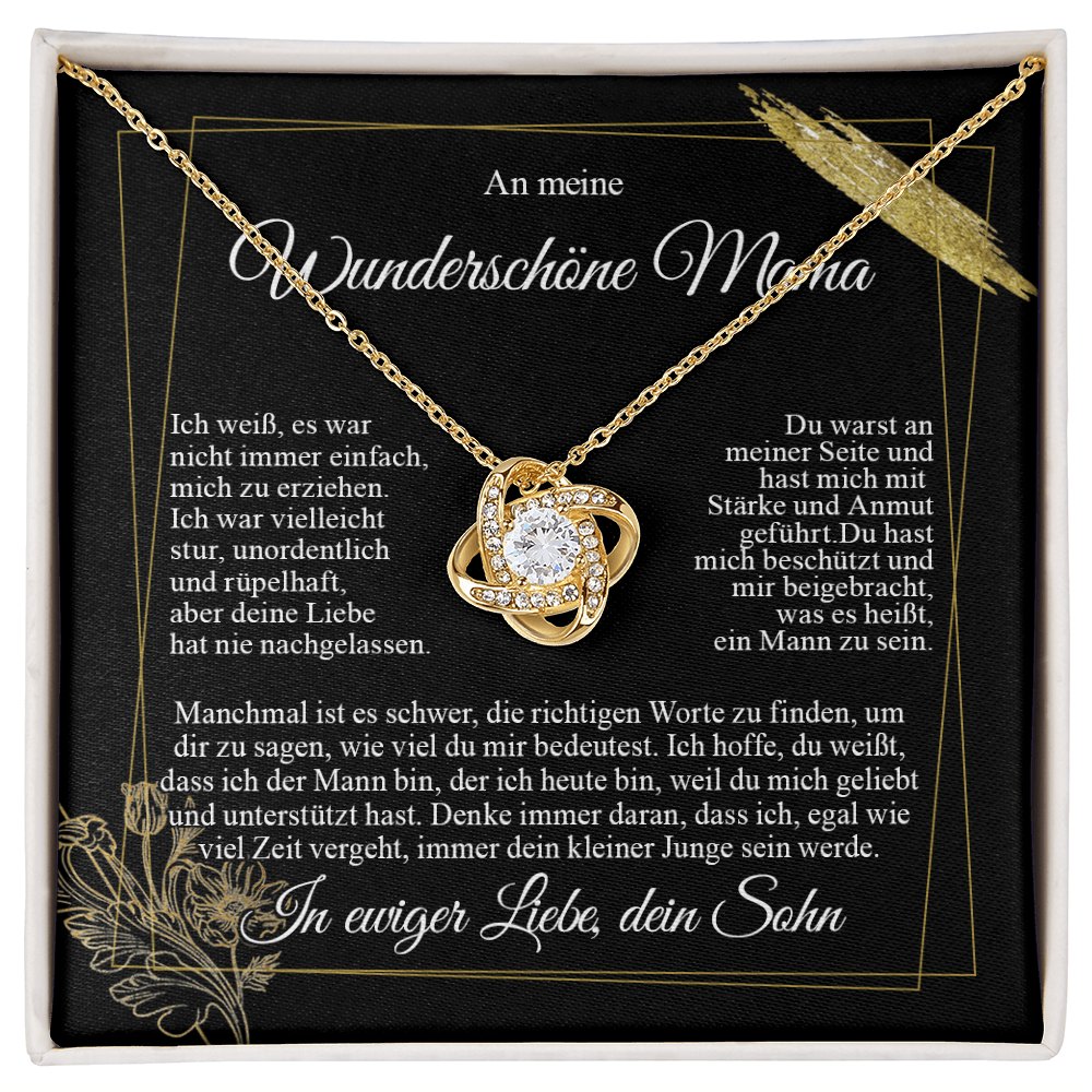 An meine Mama – Ich liebe dich vom Sohn – Knotenkette