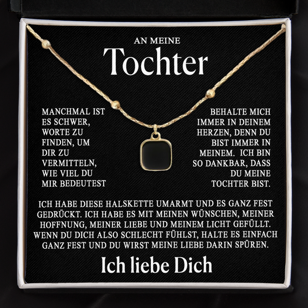 An meine Tochter - Halskette - Gold