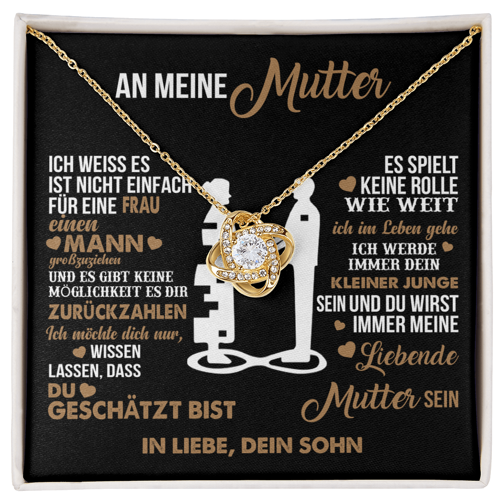 An meine Mutter – Ich liebe dich für immer – Herz-Halskette