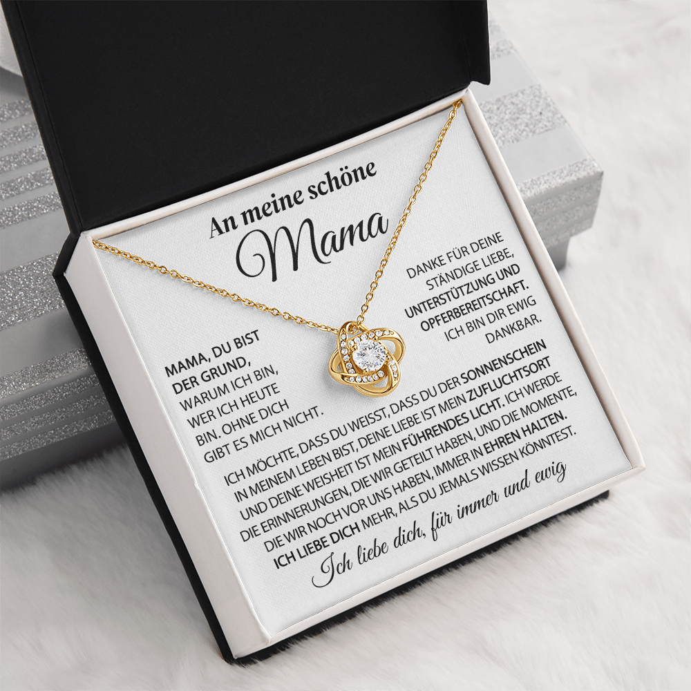 An meine schöne Mama – Der Sonnenschein in meinem Leben – Knotenkette