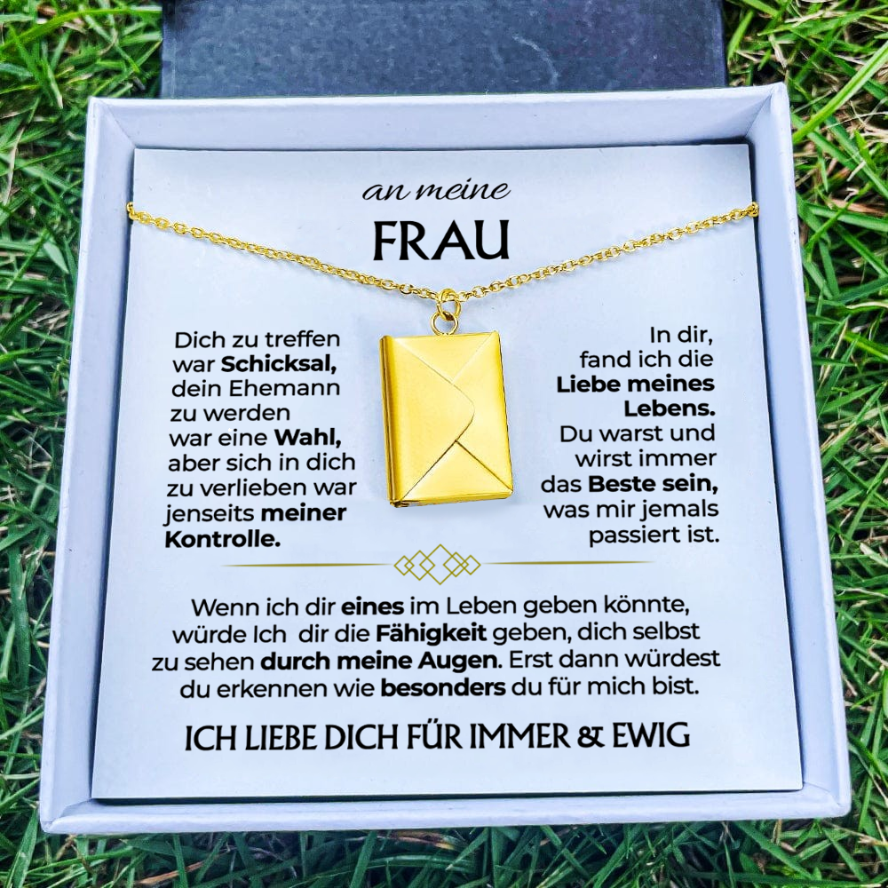 An meine Frau - Liebesbrief-Halskette