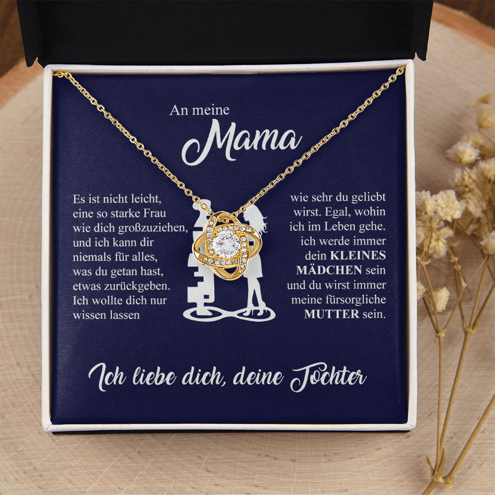 An meine geliebte Mutter - Knotenkette - Gold