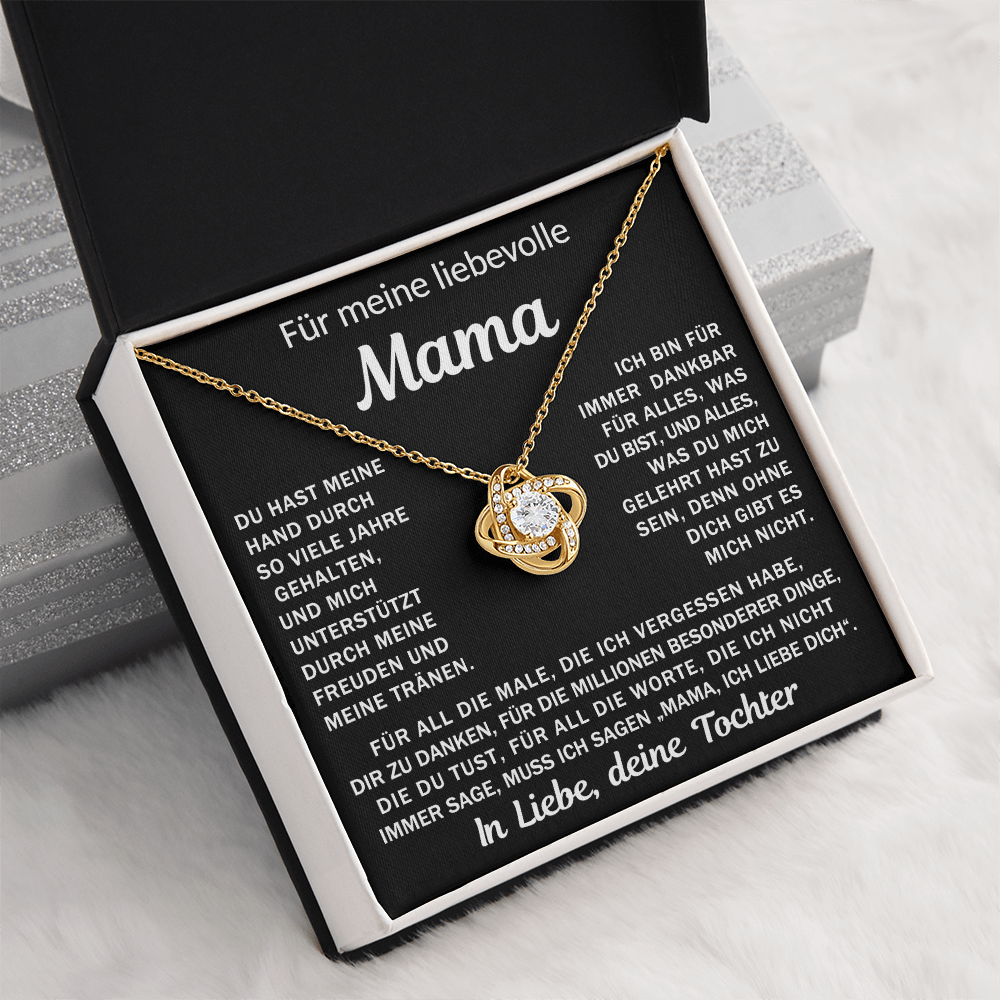 An meine liebende Mama, deine Tochter - Knotenkette