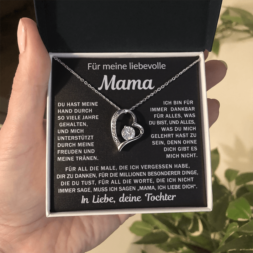 An meine liebende Mama, deine Tochter - Herzkette