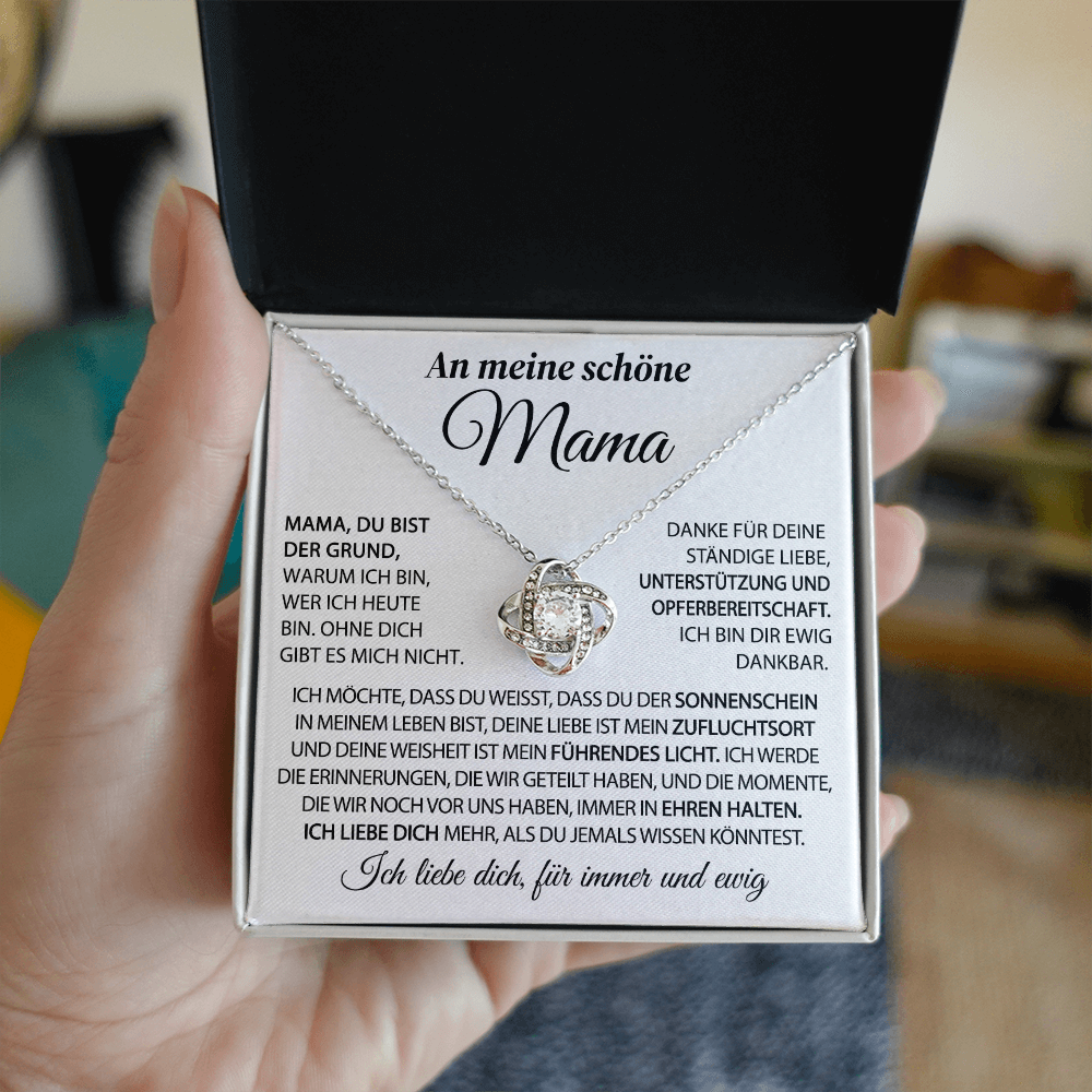 An meine schöne Mama – Der Sonnenschein in meinem Leben – Knotenkette