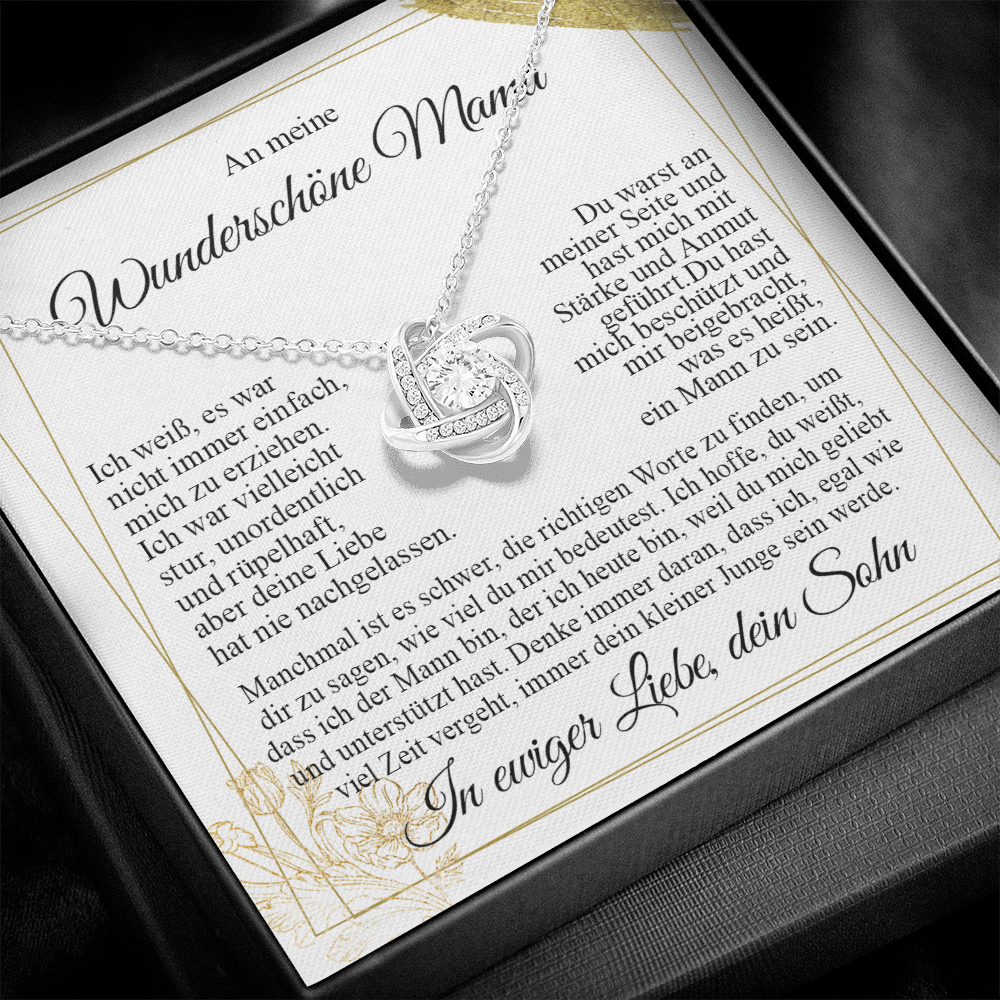 An meine Mama – Ich liebe dich Knotenkette