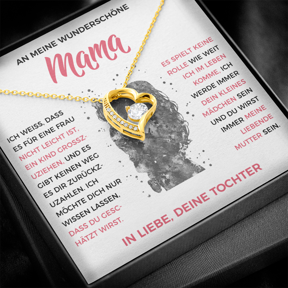 An meine liebende Mama – Herzkette von Tochter