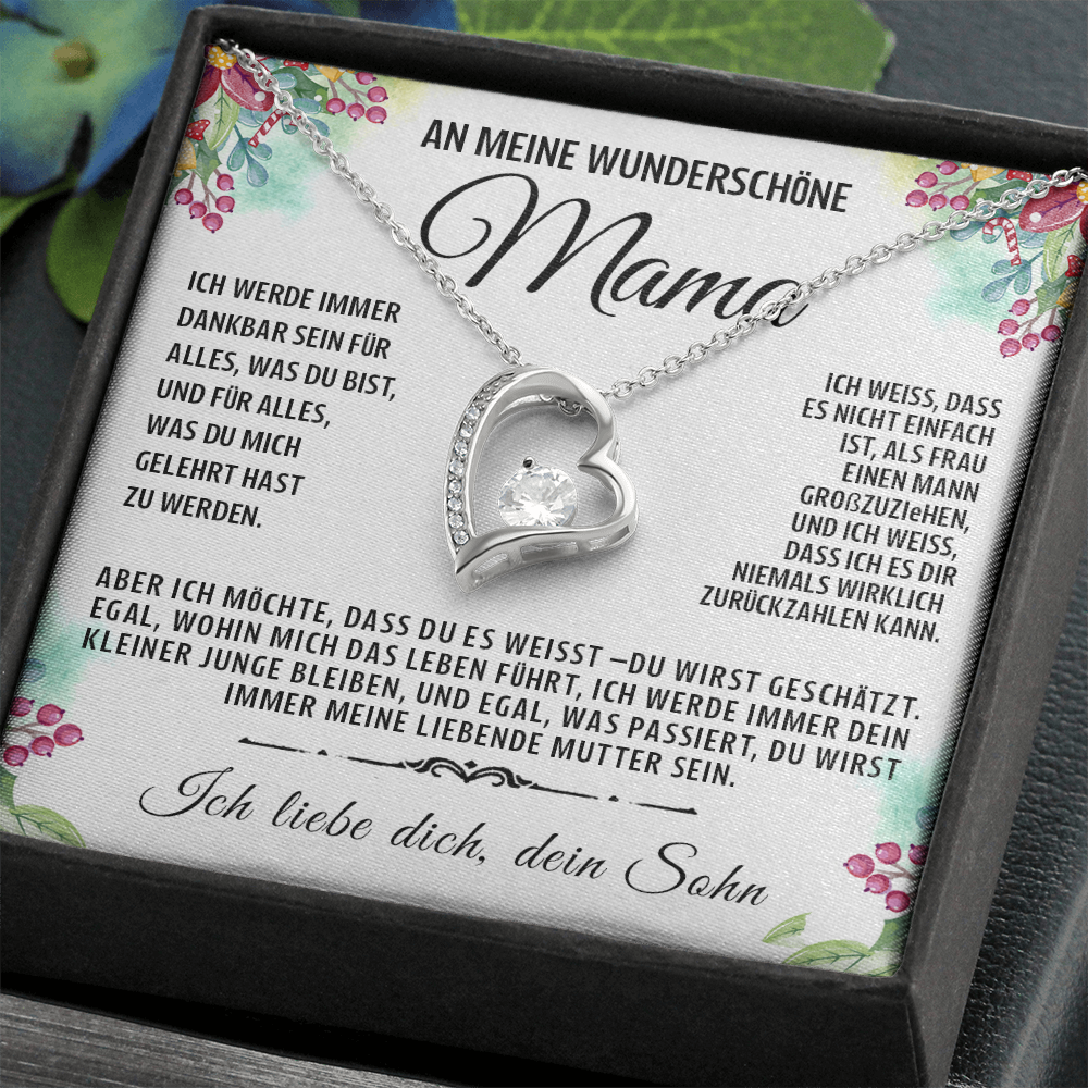 An meine besondere Mama - Herz-Halskette