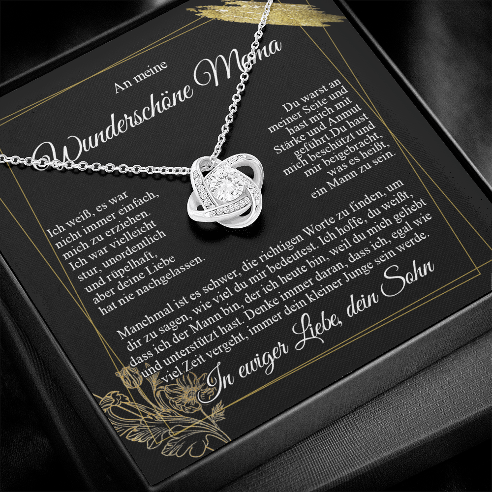 An meine Mama – Ich liebe dich vom Sohn – Knotenkette
