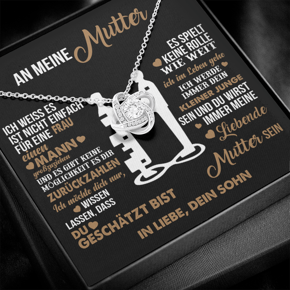 An meine Mutter – Ich liebe dich für immer – Herz-Halskette
