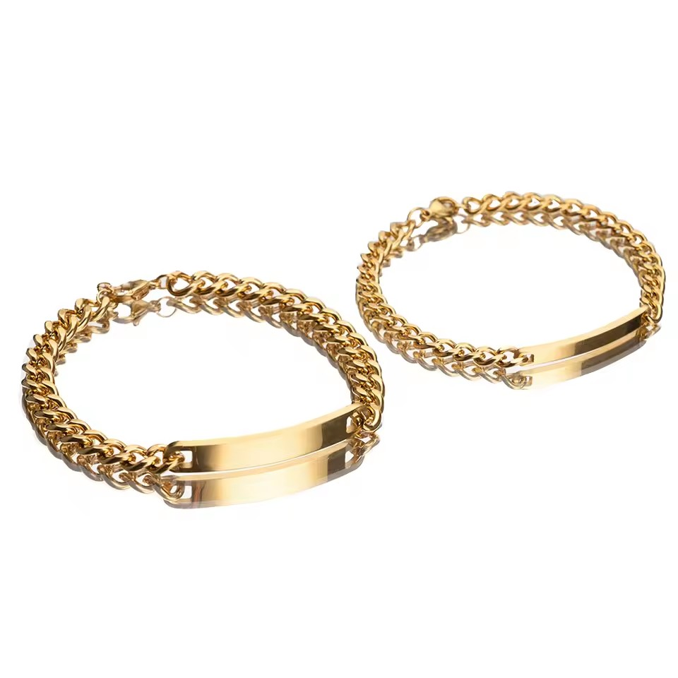 Endlose Liebe - Gravierte Armbänder mit Rosenbox - Roségold