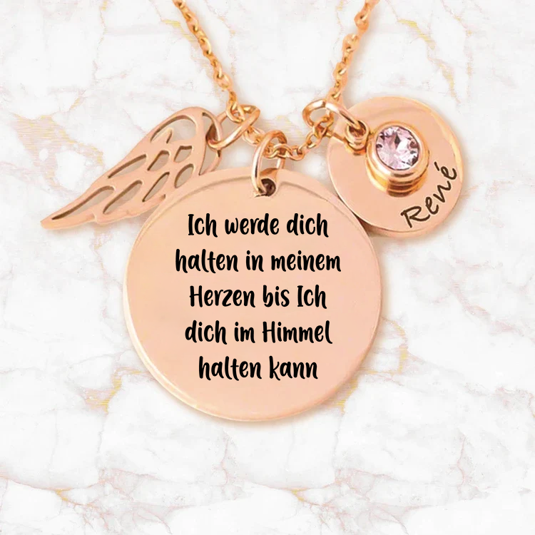 Ich werde dich für immer in meinem Herzen tragen - Halskette