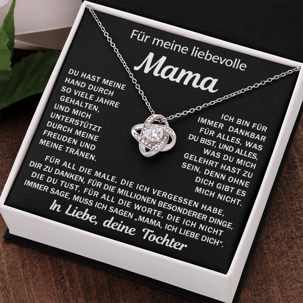 An meine liebende Mama, deine Tochter - Knotenkette