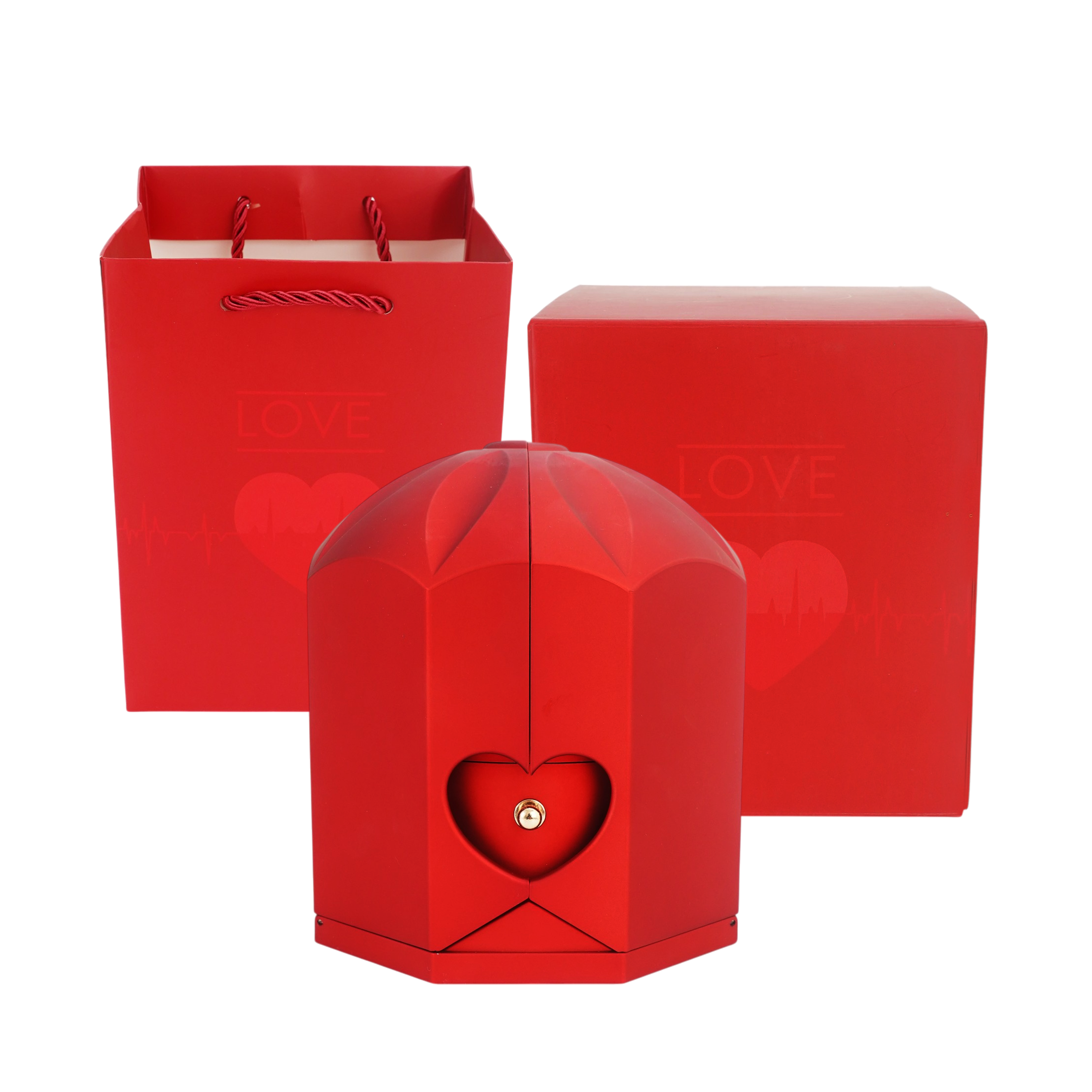 An meinen Seelenverwandten - Ewige Liebe Rosenbox - Roségold