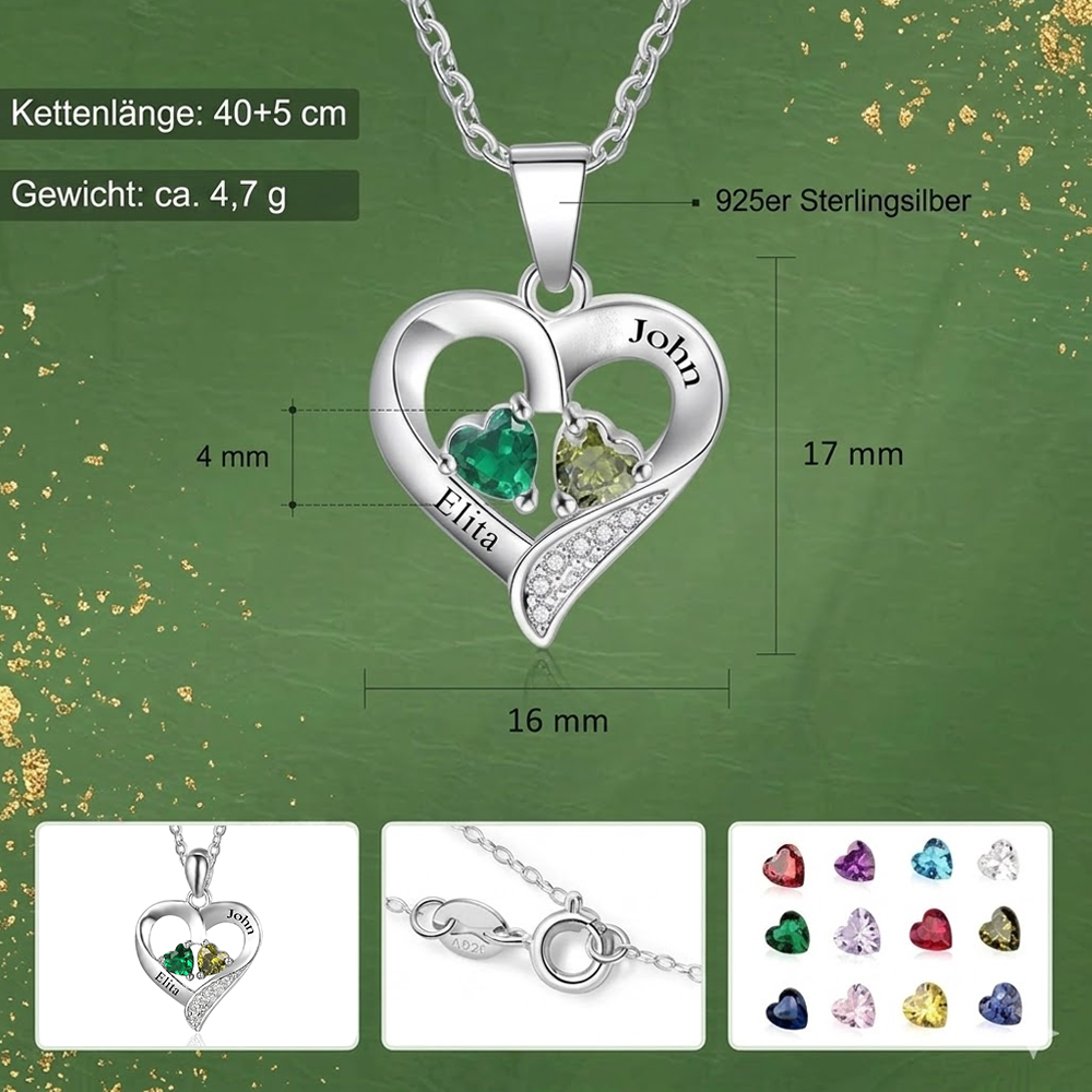 Entschuldigungsgeschenk für Sie - personalisierte Herzkette