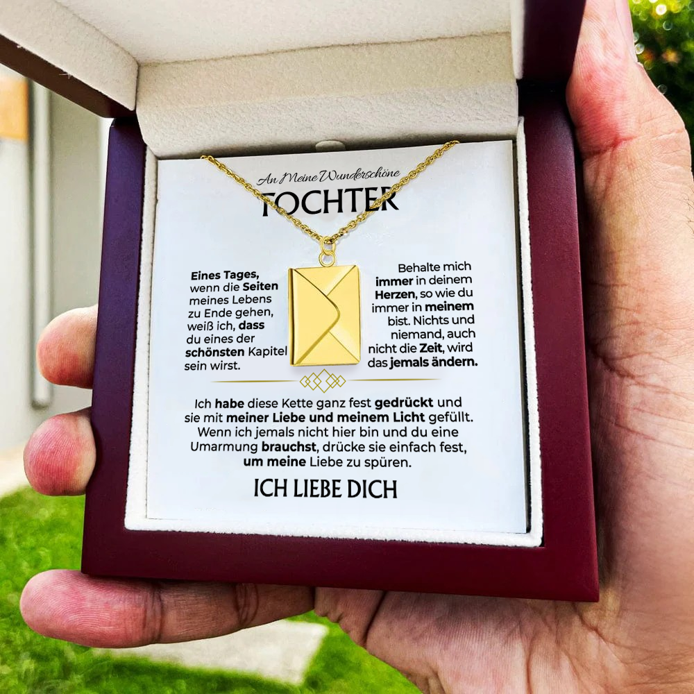 An meine schöne Tochter - Liebesbrief-Halskette