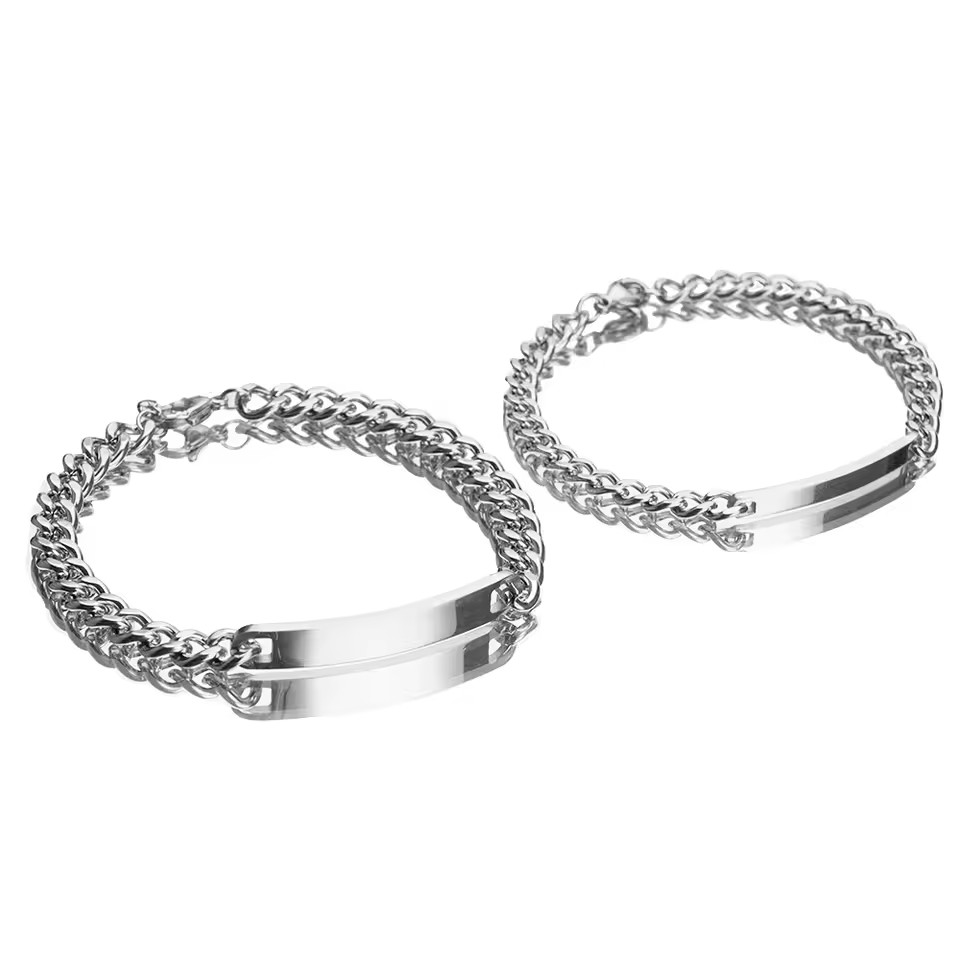 Endlose Liebe - Gravierte Armbänder mit Rosenbox - Gold