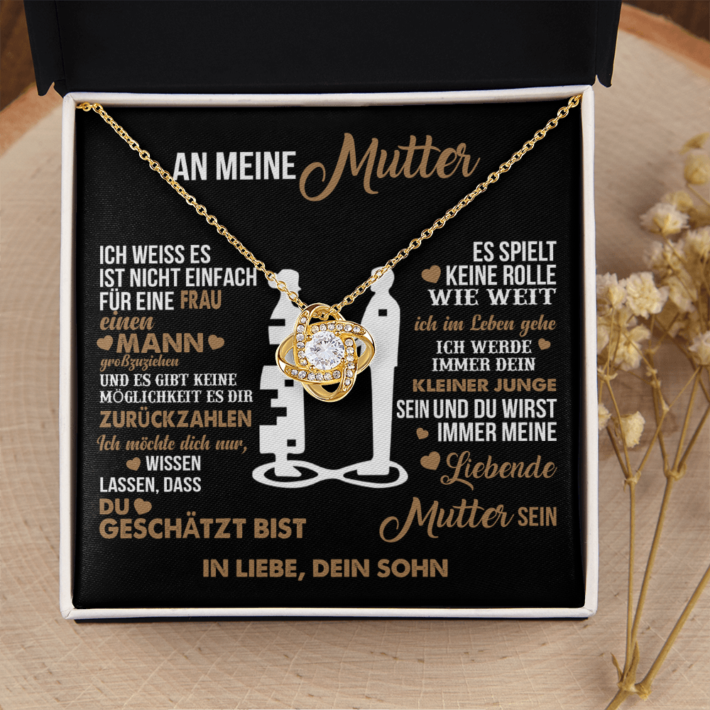 An meine Mutter – Ich liebe dich für immer – Herz-Halskette