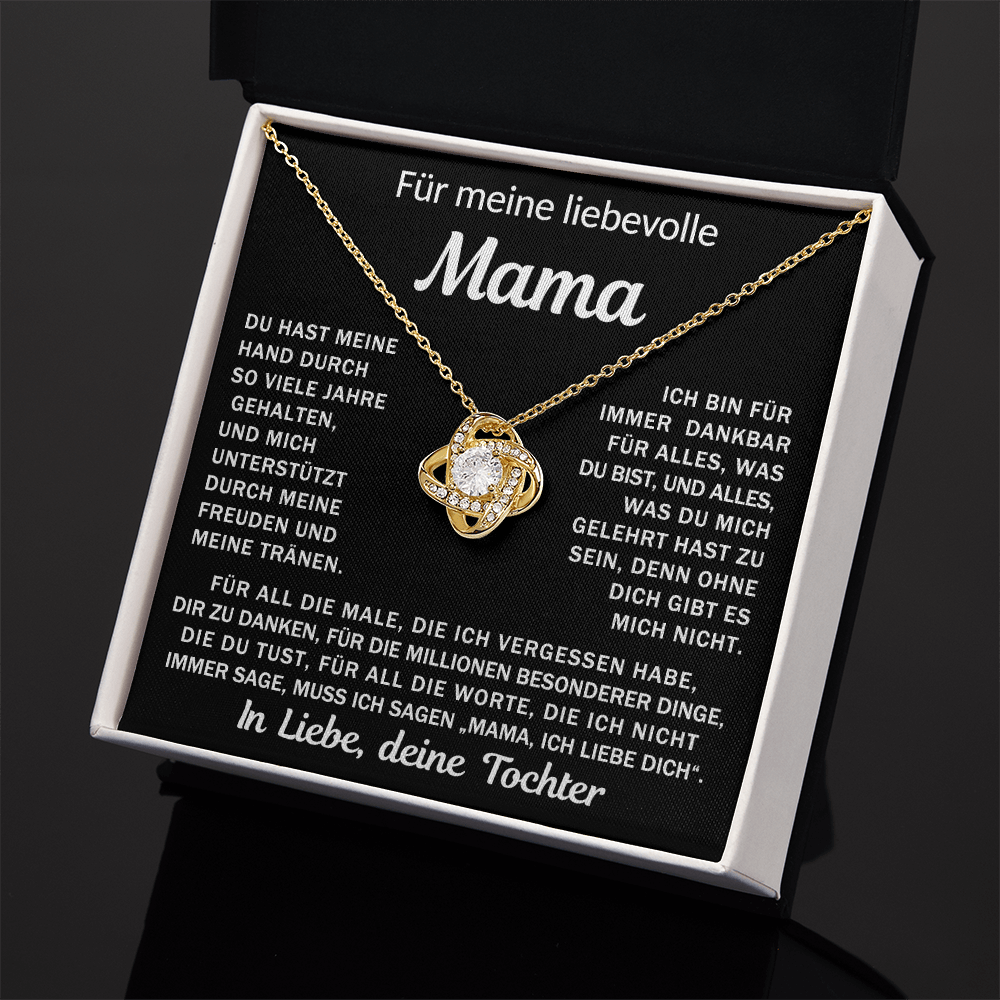 An meine liebende Mama, deine Tochter - Knotenkette