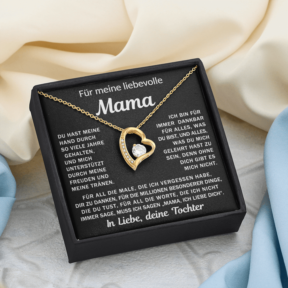 An meine liebende Mama, deine Tochter - Herzkette